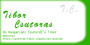 tibor csutoras business card